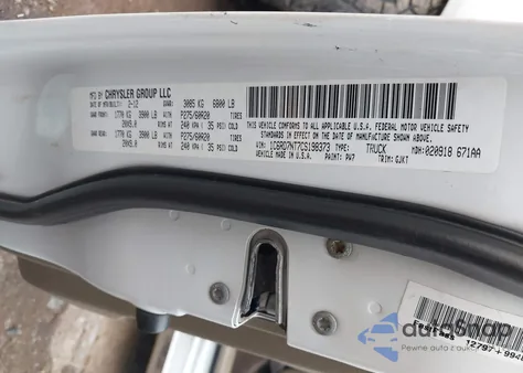 2012 Ram 1500 Laramie from USA, damaged, VIN 1C6RD7NT7CS198373